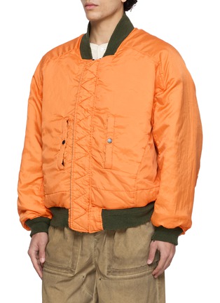 细节 - 点击放大 - ANCELLM - Distressed Reversible Bomber Jacket