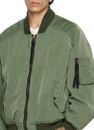  - ANCELLM - Distressed Reversible Bomber Jacket