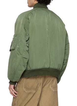 背面 - 点击放大 - ANCELLM - Distressed Reversible Bomber Jacket