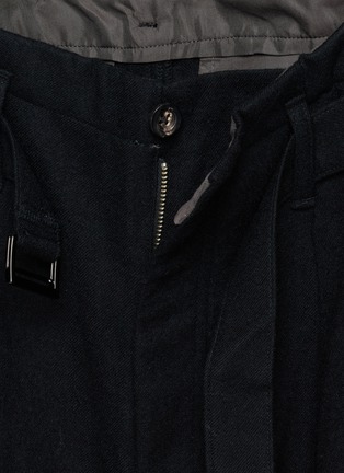 细节 - 点击放大 - ANCELLM - Pleated Integrated Belt Wool Wide Leg Pants