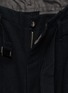 细节 - 点击放大 - ANCELLM - Pleated Integrated Belt Wool Wide Leg Pants