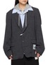 首图 - 点击放大 - MIHARA YASUHIRO - Three Layered Houndstooth Single Breasted Blazer