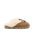 首图 - 点击放大 - UGG - Coquette Stitch Suede Shearling Slides