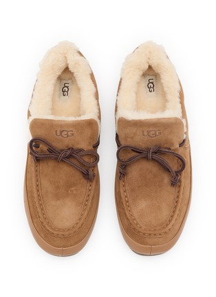细节 - 点击放大 - UGG - Quill Suede Shearling Flats