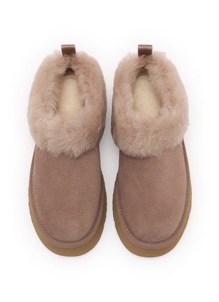 细节 - 点击放大 - UGG - Tazzelle Suede Shearling Slides