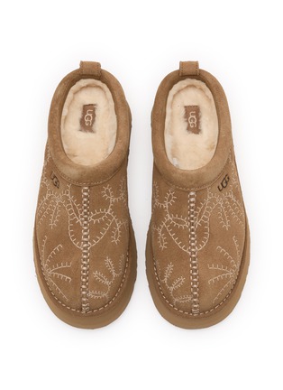 细节 - 点击放大 - UGG - Tazz Botanic Suede Shearling Slides