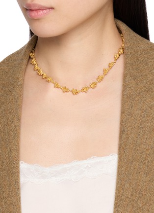 正面 -点击放大 - FENOMENA - Vera Emerald Choker Necklace