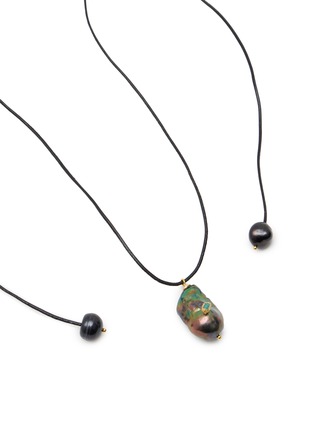 细节 - 点击放大 - FENOMENA - Midnight Pearl Long Cord Necklace