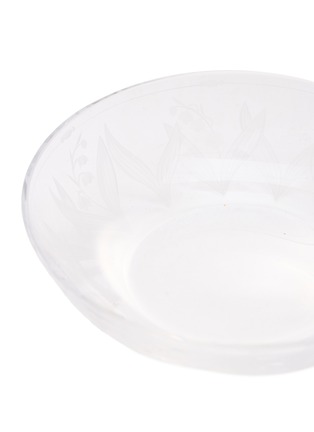 细节 –点击放大 - ARTĚL - Lily of the Valley Engraved Trinket Bowl II — Clear