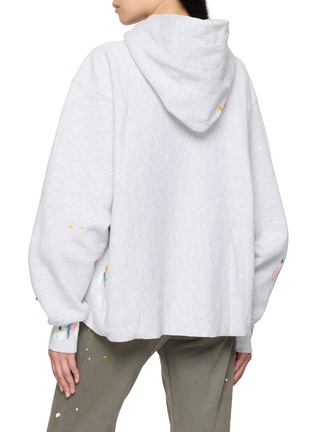 背面 - 点击放大 - SUNDAYFRUITMARKET - No.11 Floral Embroidered Paint Splatter Hoodie