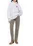 模特儿示范图 - 点击放大 - SUNDAYFRUITMARKET - No.11 Floral Embroidered Paint Splatter Hoodie