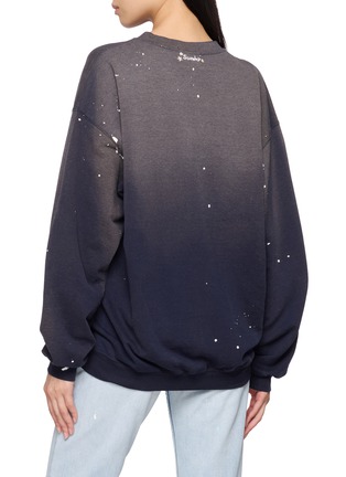 背面 - 点击放大 - SUNDAYFRUITMARKET - Upcycled Hard Rock Floral Embroidered Paint Splatter Sweatshirt