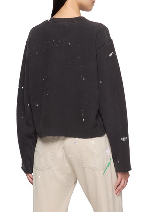 背面 - 点击放大 - SUNDAYFRUITMARKET - Upcycled Champion Floral Embroidered Paint Splatter Sweatshirt