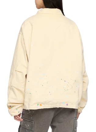 背面 - 点击放大 - SUNDAYFRUITMARKET - Square Apple Logo Paint Splatter Washed Jacket