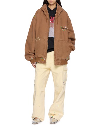 模特儿示范图 - 点击放大 - SUNDAYFRUITMARKET - Paint Splatter Cargo Pants