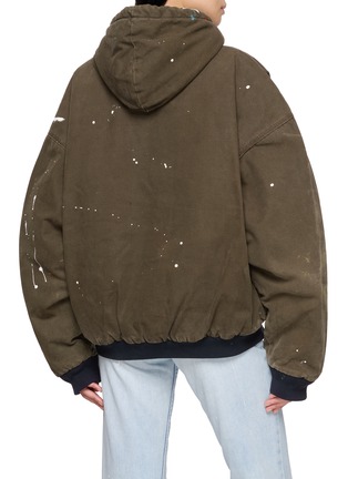 背面 - 点击放大 - SUNDAYFRUITMARKET - Upcycled Embroidered Paint Splatter Hooded Jacket