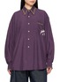 首图 - 点击放大 - SUNDAYFRUITMARKET - Upcycled Embroidered Contrast Stitch Shirt