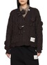 首图 - 点击放大 - MIHARA YASUHIRO - X PINK HOUSE Bear Appliqué Cable Knit Cardigan