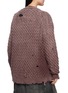 背面 - 点击放大 - MIHARA YASUHIRO - Sun Faded Distressed Knit Cardigan