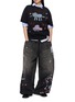 模特儿示范图 - 点击放大 - MIHARA YASUHIRO - Kids Doodle Print Cotton T-Shirt