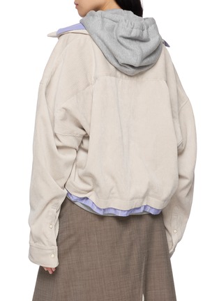 背面 - 点击放大 - MIHARA YASUHIRO - Cropped Triple Layered Shirt