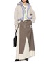 模特儿示范图 - 点击放大 - MIHARA YASUHIRO - Cropped Triple Layered Shirt