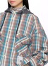  - MIHARA YASUHIRO - Hooded Layered Chequered Cotton Shirt