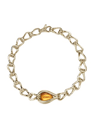 细节 - 点击放大 - JOHN HARDY - Surf 18K Gold Citrine Yellow Sapphire Bracelet — Size UM