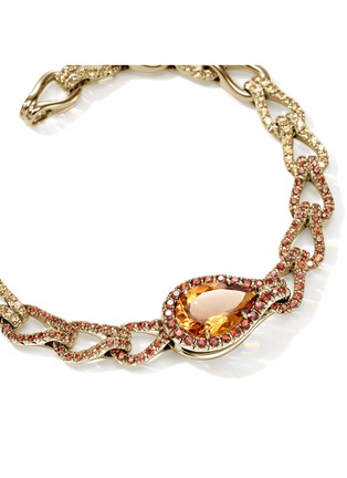 细节 - 点击放大 - JOHN HARDY - Surf 18K Gold Citrine Yellow Sapphire Bracelet — Size UM