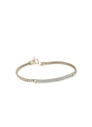  - JOHN HARDY - JH Essentials 14K Gold Diamond Pavé Bracelet — Size UM