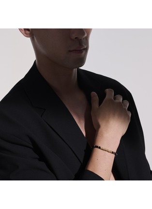  - JOHN HARDY - Heishi 14K Gold Onyx Bead Bracelet — Size UM
