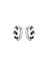 首图 - 点击放大 - DOSIS G6C - OUTLAST 04 Black Diamond Sterling Silver Hoop Earrings