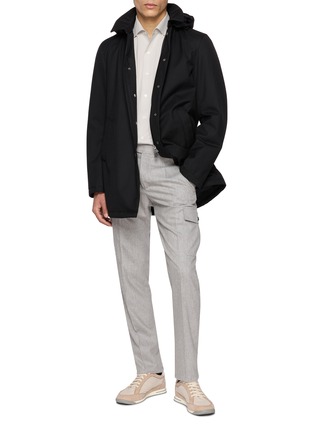 模特儿示范图 - 点击放大 - INCOTEX - Straight Leg Cargo Pants