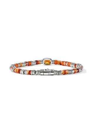 细节 - 点击放大 - JOHN HARDY - Heishi Sterling Silver Orange Citrine Beaded Bracelet — Size UM