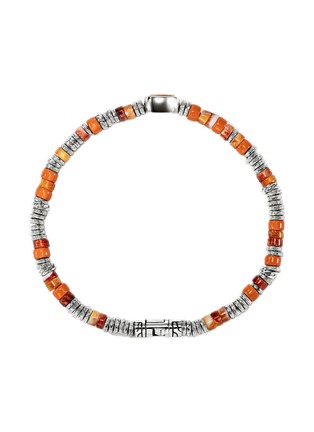 细节 - 点击放大 - JOHN HARDY - Heishi Sterling Silver Orange Citrine Beaded Bracelet — Size UM
