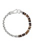 细节 - 点击放大 - JOHN HARDY - Heishi Sterling Silver Tiger Eye Beaded Box Chain Bracelet — Size UM