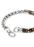  - JOHN HARDY - Heishi Sterling Silver Tiger Eye Beaded Box Chain Bracelet — Size UM
