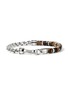 首图 - 点击放大 - JOHN HARDY - Heishi Sterling Silver Tiger Eye Beaded Box Chain Bracelet — Size UM