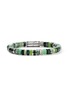 细节 - 点击放大 - JOHN HARDY - Heishi Sterling Silver Emerald Malachite Aventurine Chrysoprase Beaded Bracelet — Size UL