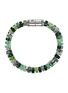 细节 - 点击放大 - JOHN HARDY - Heishi Sterling Silver Emerald Malachite Aventurine Chrysoprase Beaded Bracelet — Size UL