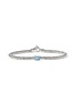 首图 - 点击放大 - JOHN HARDY - Heishi Sterling Silver Swiss Blue Topaz Rondel Bracelet — Size UM