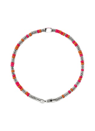 细节 - 点击放大 - JOHN HARDY - Heishi Sterling Silver Rhodolite Beaded Bracelet — Size US