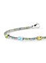  - JOHN HARDY - Heishi Sterling Silver Peridot Sky Blue Topaz Lemon Quartz Beaded Bracelet — Size UXS