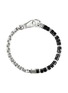 细节 - 点击放大 - JOHN HARDY - Heishi Sterling Silver Black Onyx Beaded Box Chain Bracelet — Size UM