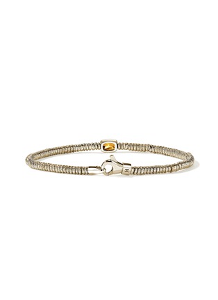 细节 - 点击放大 - JOHN HARDY - Heishi 14K Gold Citrine Rondel Bracelet — Size UM