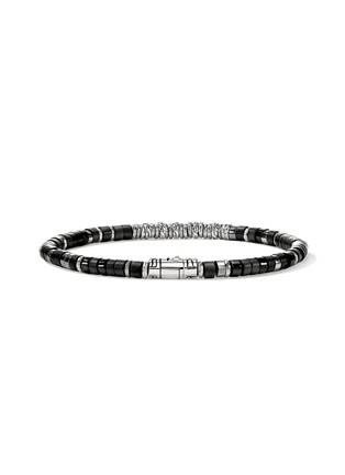 细节 - 点击放大 - JOHN HARDY - Heishi Sterling Silver Matte Treated Black Onyx Hematite Bracelet — Size UM