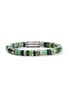 细节 - 点击放大 - JOHN HARDY - Heishi Sterling Silver Emerald Malachite Aventurine Chrysoprase Beaded Bracelet — Size UM