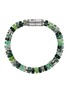 细节 - 点击放大 - JOHN HARDY - Heishi Sterling Silver Emerald Malachite Aventurine Chrysoprase Beaded Bracelet — Size UM
