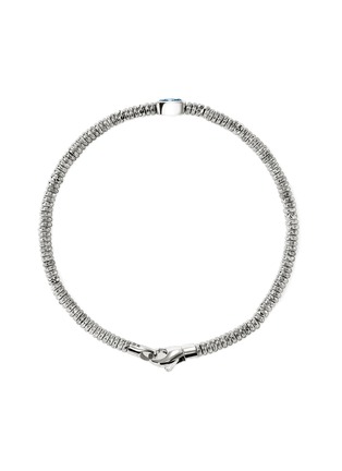 细节 - 点击放大 - JOHN HARDY - Heishi Sterling Silver Swiss Blue Topaz Rondel Bracelet — Size US