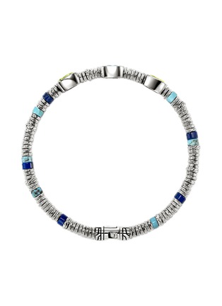 细节 - 点击放大 - JOHN HARDY - Heishi Sterling Silver Peridot Topaz Quartz Beaded Bracelet — Size UM